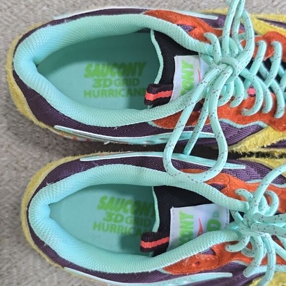 Saucony 3D Grid Hurricane Trailian Colorful Unisex Sneaker Shoes-Size 9.5 - Picture 3 of 14